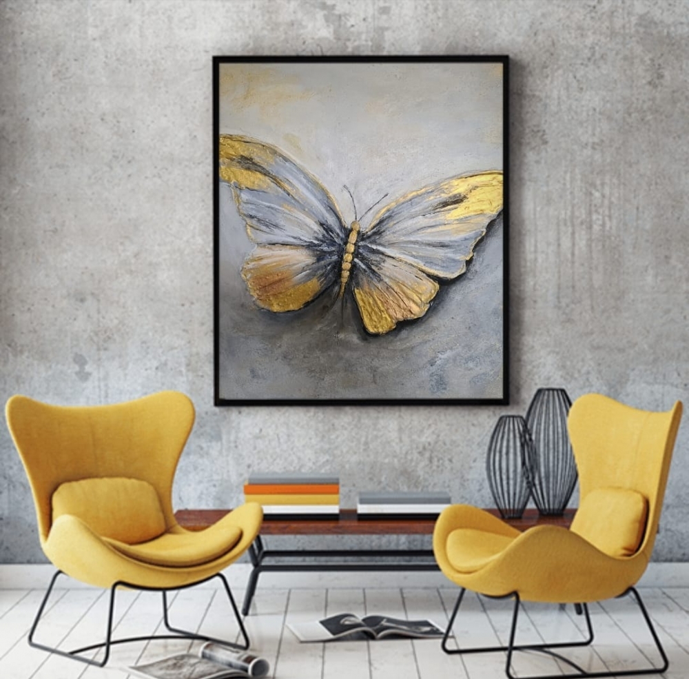 Goldene Schmetterling 