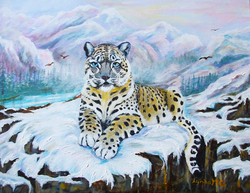 Resting Snow Leopard