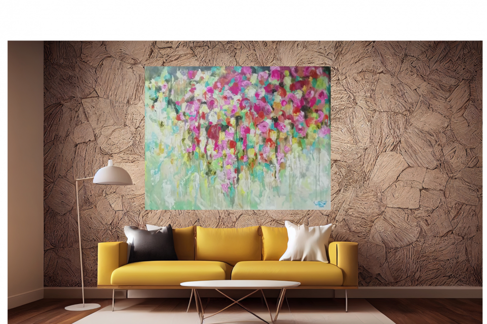 Sound of pink 180cm x 135cm x 3.8cm