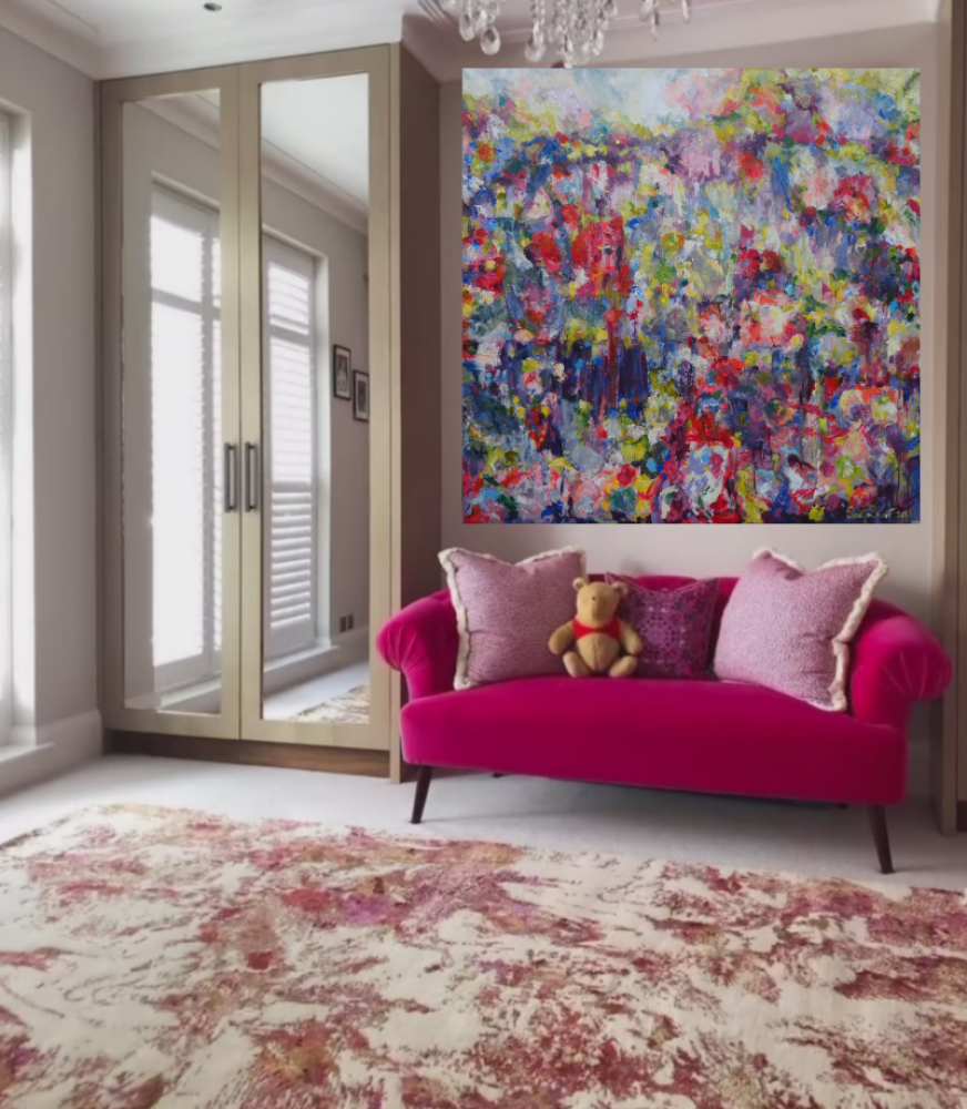 English Garden 140cm x 140cm x 3.8cm