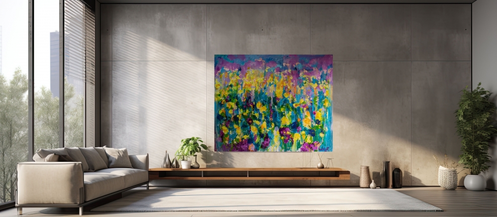 Turqouise Summer 180cm x 135cm x 3.8cm