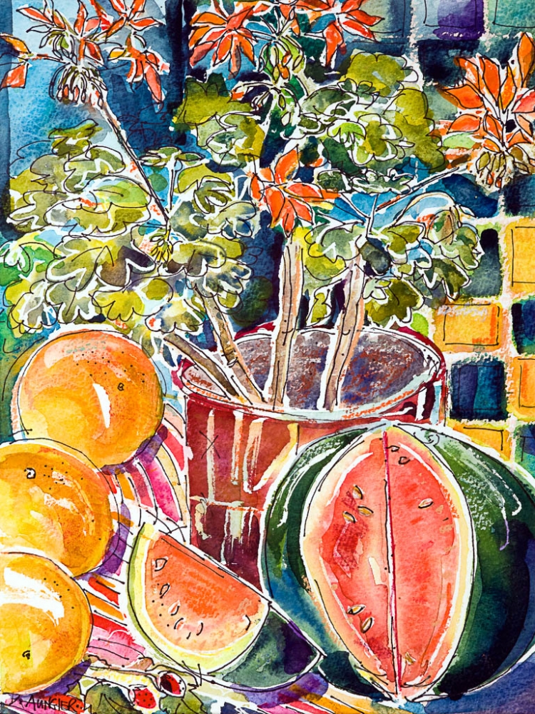 Watermelon Still Life