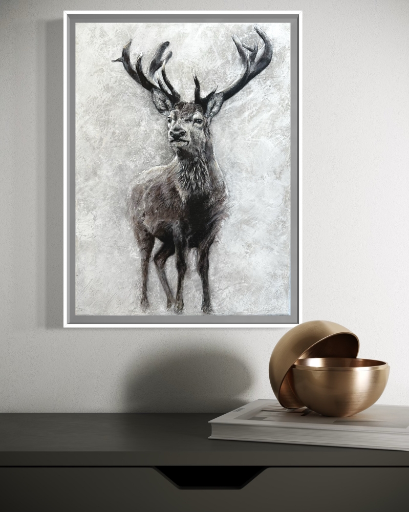 Winter Stag – Original Deer
