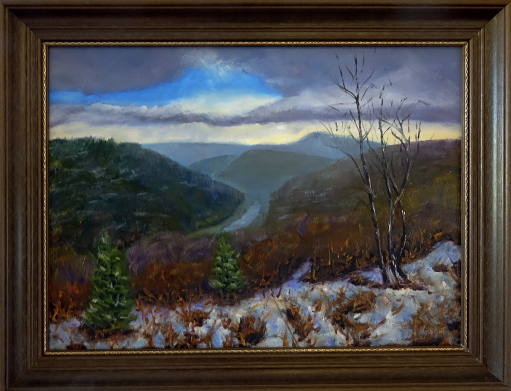 Wye Valley View in Winter