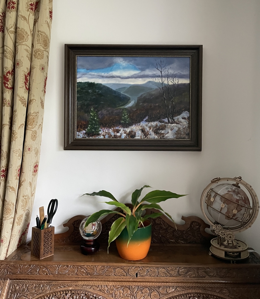 Wye Valley View in Winter