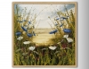 Blue Cornflowers and Daisy landscape 1