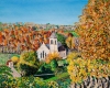 Frampton Mansell Church in Autumn