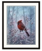 Northern Cardinal winter scene 