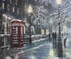 Winter city scene 