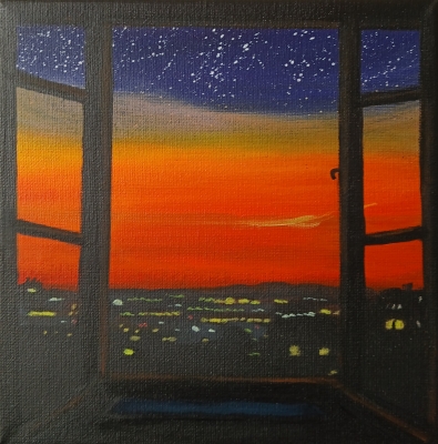 Sunset cityscape