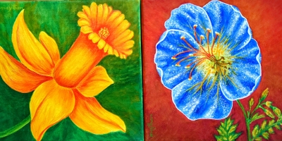Flowers Diptych 