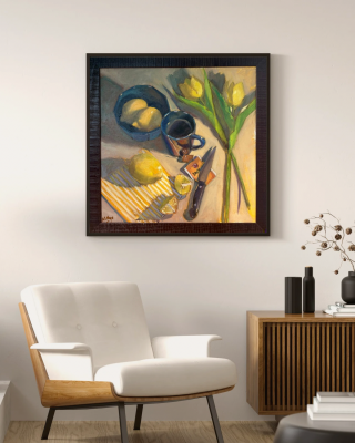Lemons and Tea - Original Oil Painting