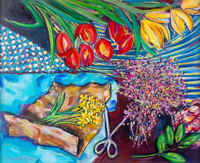Flower Agganging Flat Lay