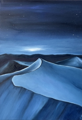 Night in the desert