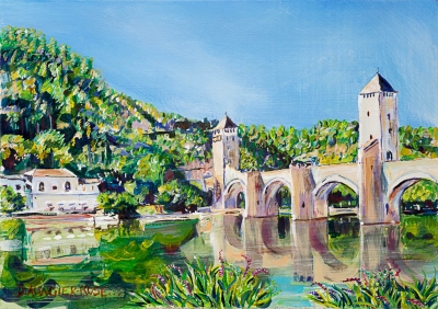 Pont Valentre Reflections, Cahors