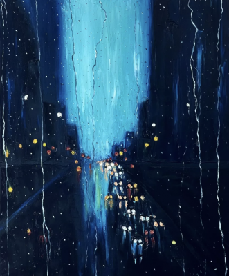 During the rain 