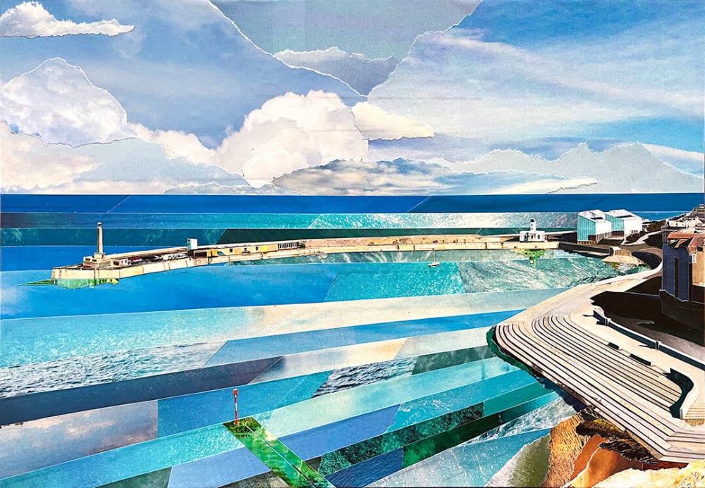 Margate King's Steps | Kent Coast | Original Magazine Collage