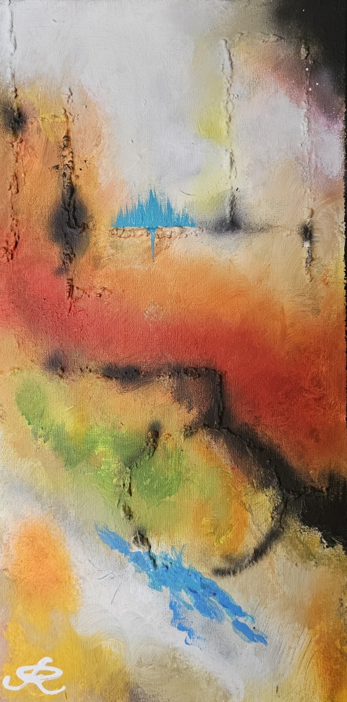 Nulla dies sine art, There is no day without art, 24x48 inch, 61x122 cm, SKU 1039