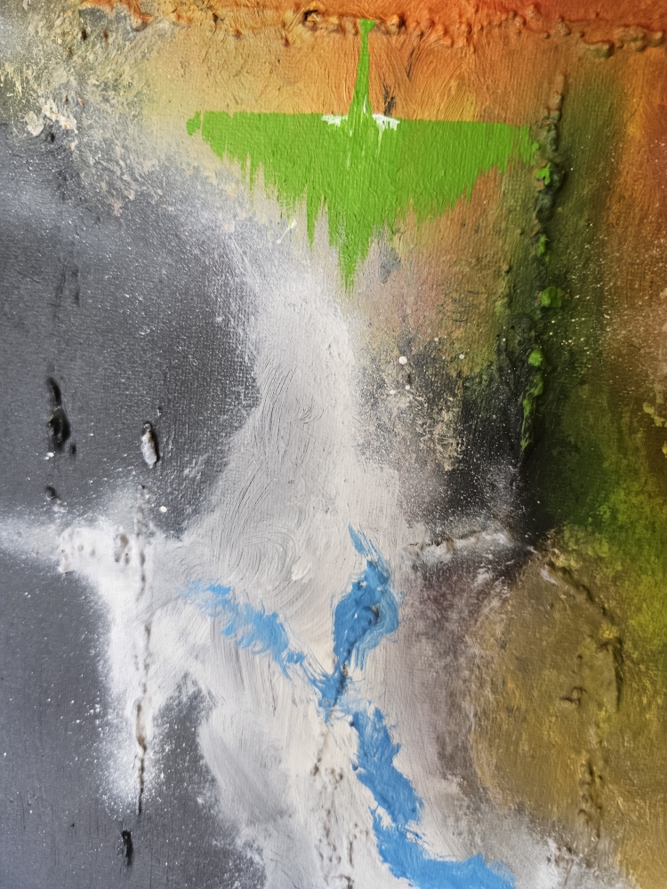 Nulla dies sine art, There is no day without art, 24x48 inch, 61x122 cm, SKU 1039