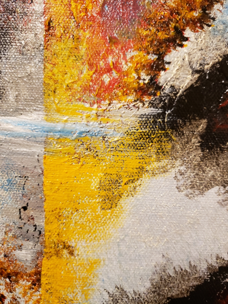 The Volcano, acrylic on canvas, 36x36 inch, SKU 1061 