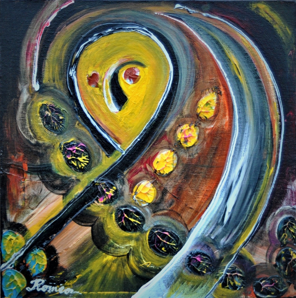 The woman, acrylic, 12x36 inch, SKU 1080 