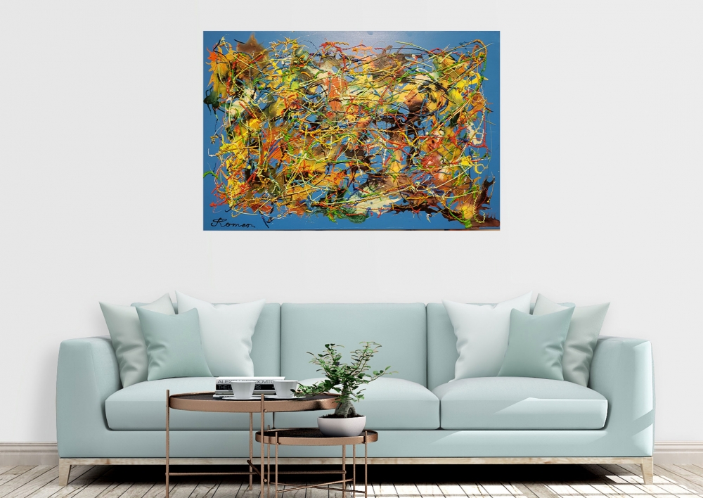 Blue Period, Acrylic on canvas, 24x36 inch, SKU 1152 