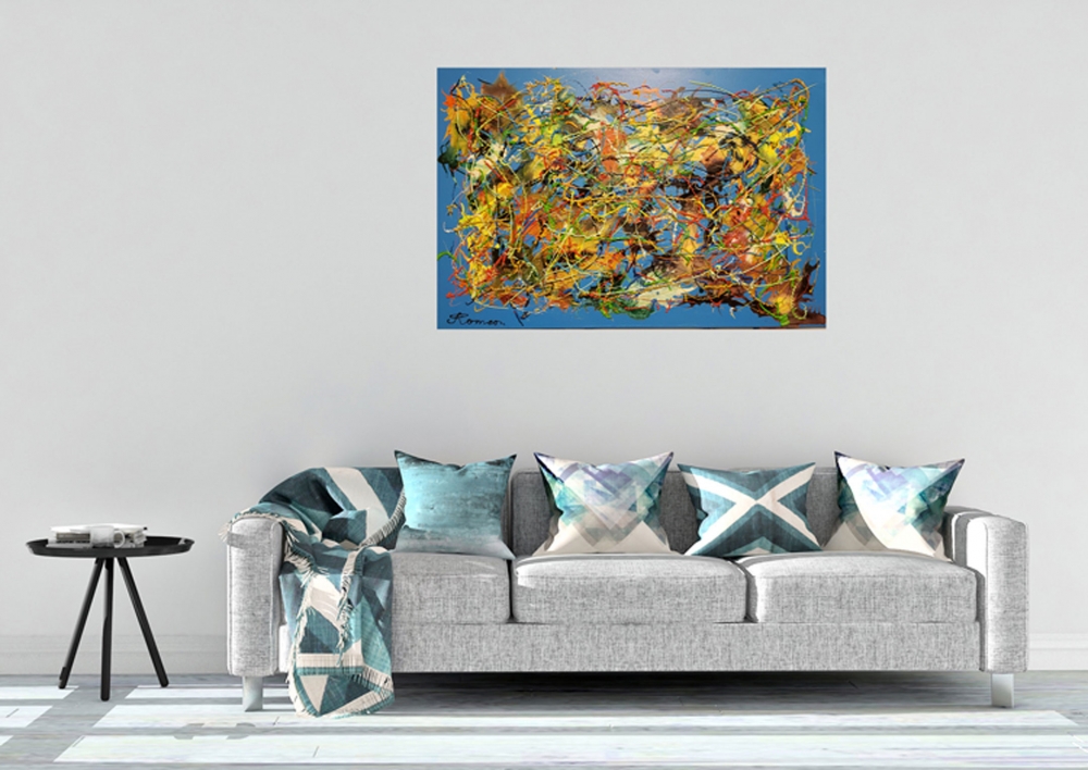 Blue Period, Acrylic on canvas, 24x36 inch, SKU 1152 