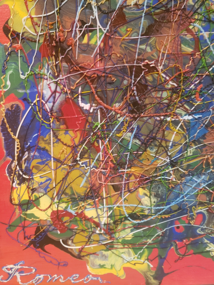 Visual Arts Red, acrylic on canvas, 24x36 inch, 61x91.5 cm, SKU 1157 