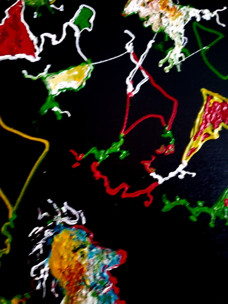 Genesis, Acrylic on canvas, 24x48 inch, SKU 1183