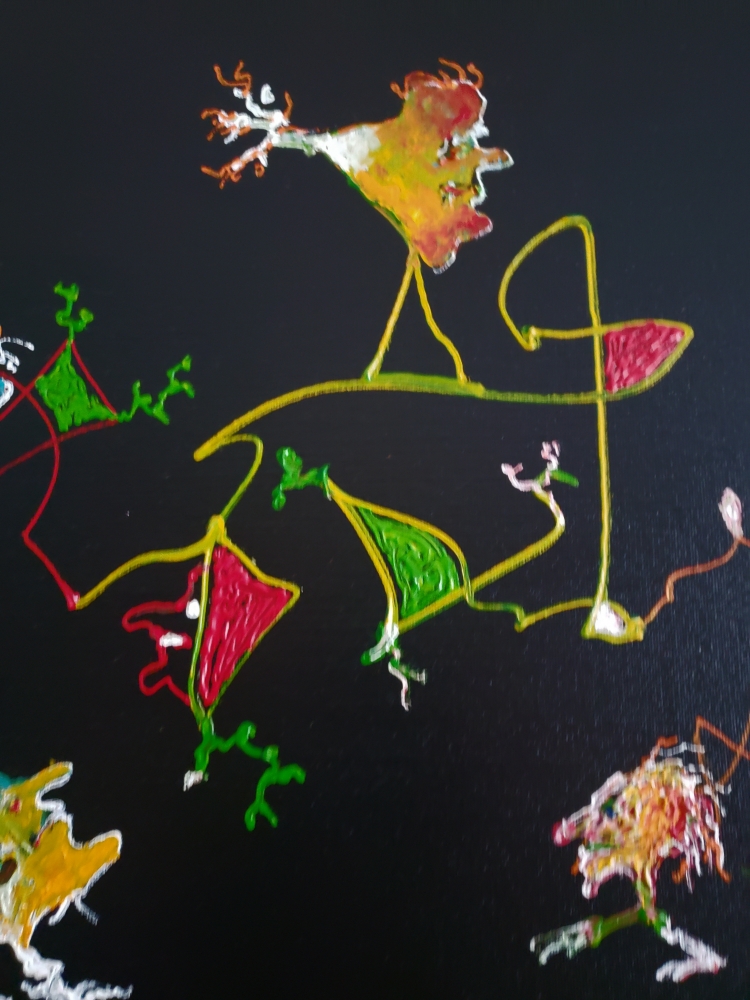 Genesis, Acrylic on canvas, 24x48 inch, SKU 1183