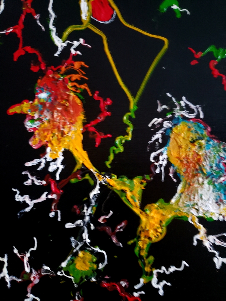 Genesis, Acrylic on canvas, 24x48 inch, SKU 1183