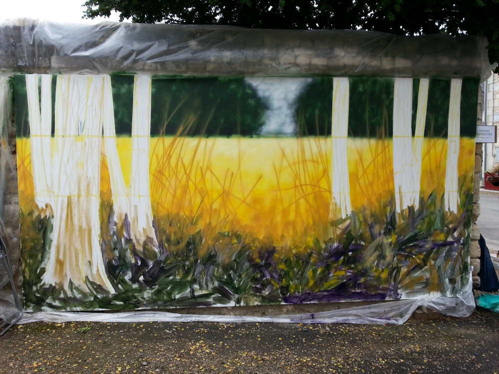 Golden Wheat Field in the Glade