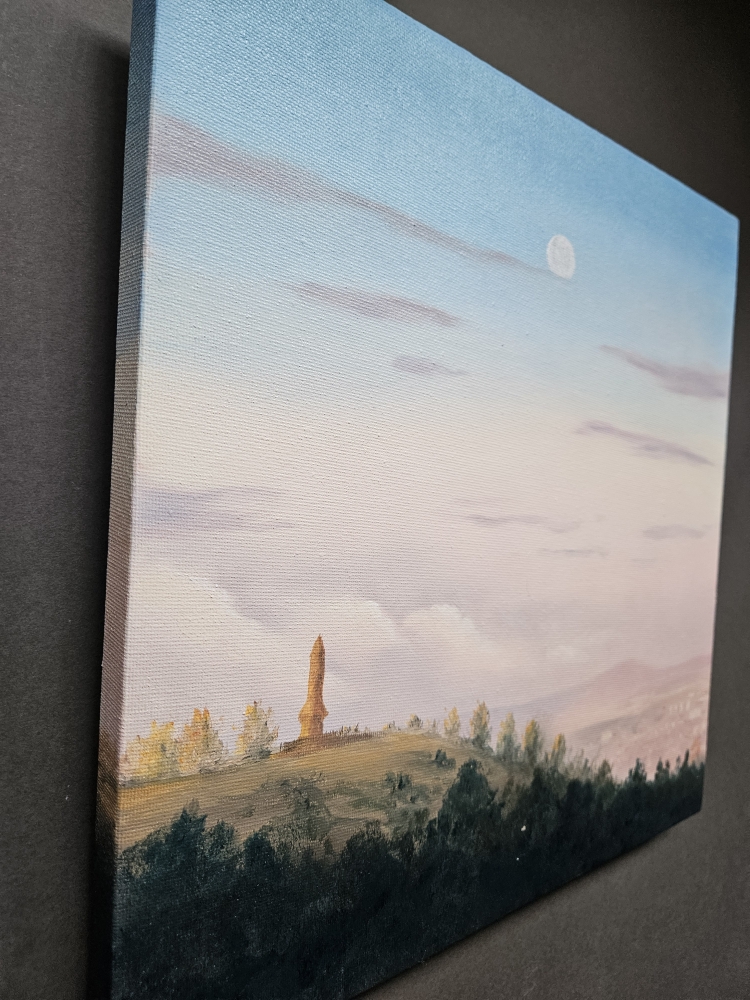 Sunrise Moon Over Werneth Low