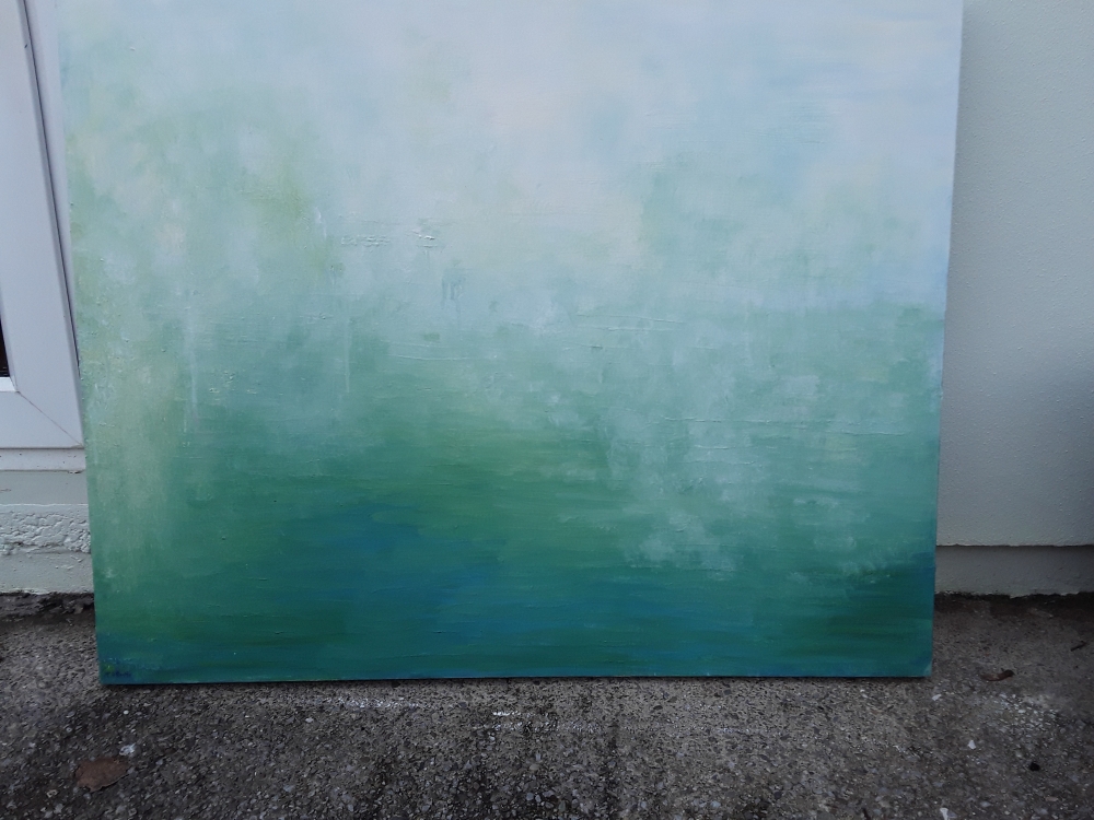 Blue Green Abstract Seascape