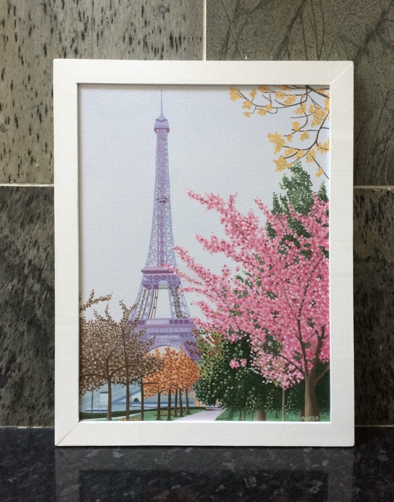 Eiffel Tower With Blossom