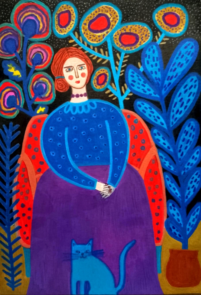 Ophelia In Her Garden