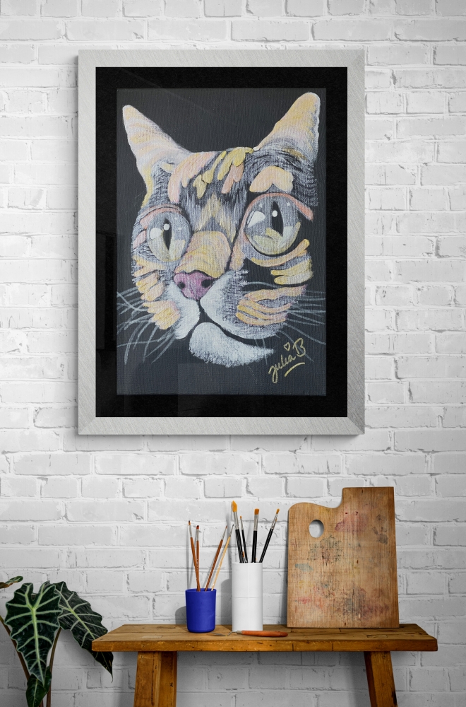 FELINE WHIMSICAL GAZE