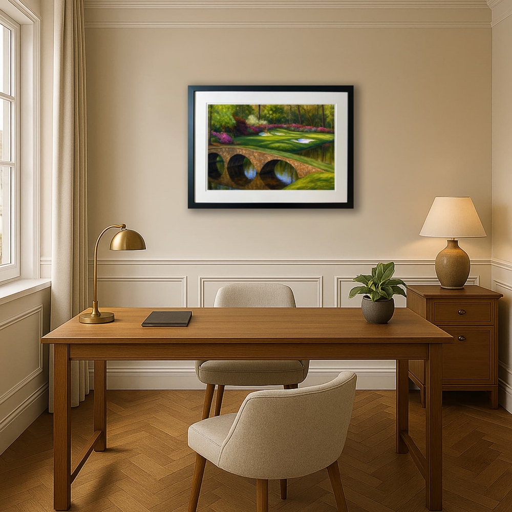 Masters Augusta National GC – Limited Edition Giclée Oak Framed Print 50x40cm