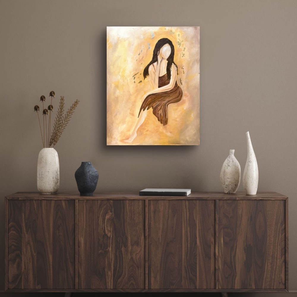 Golden Silence Art Canvas