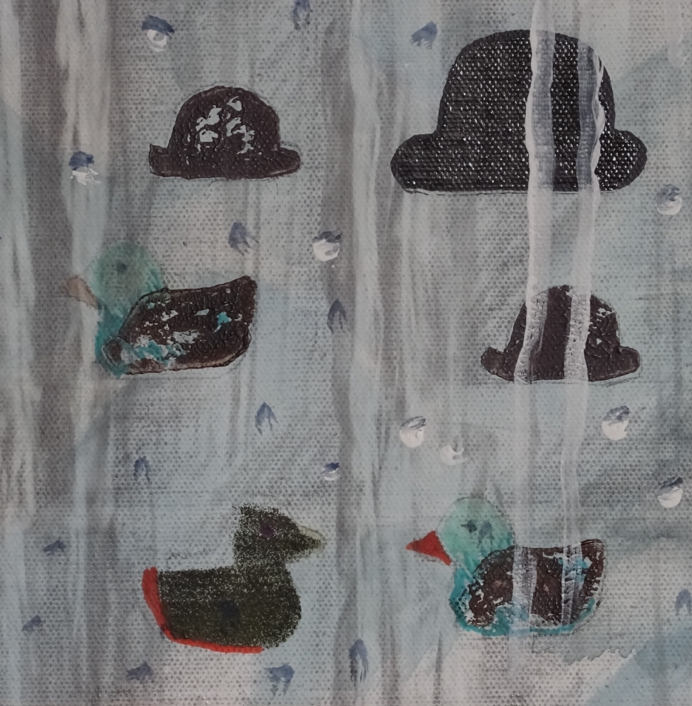  “But René, it’s pouring down hats and ducks!”