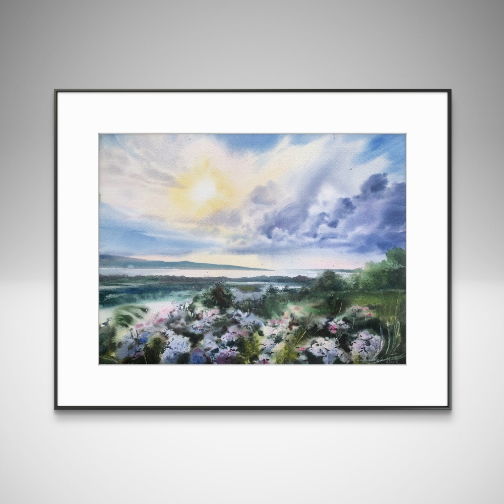 Sunset on the Samara River