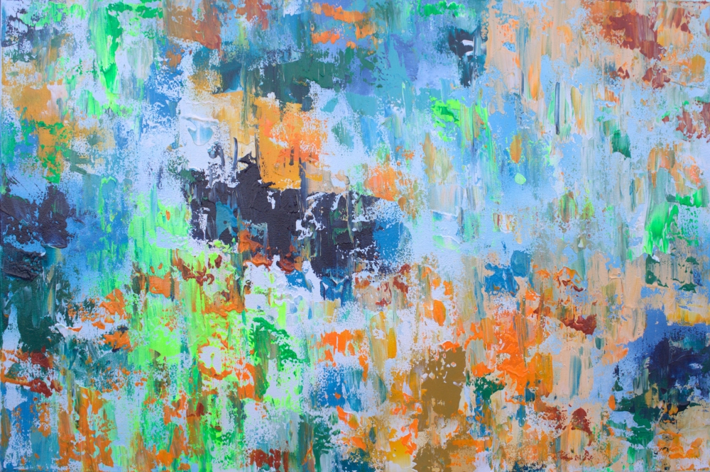 Flow of Dreams Abstract Painting 90 x 60cm
