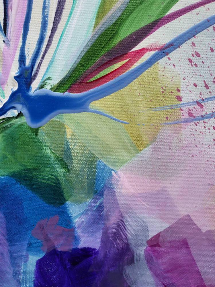 Forever In Bloom Floral Painting 76.2 x 76.2 cm