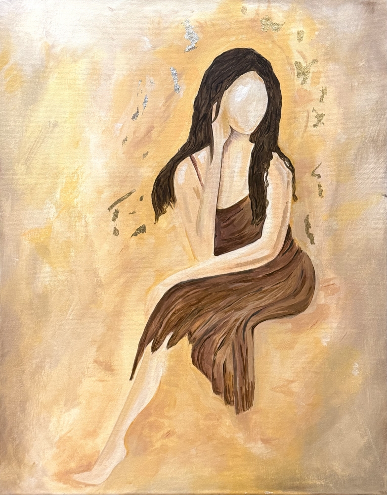 Golden Silence Art Canvas