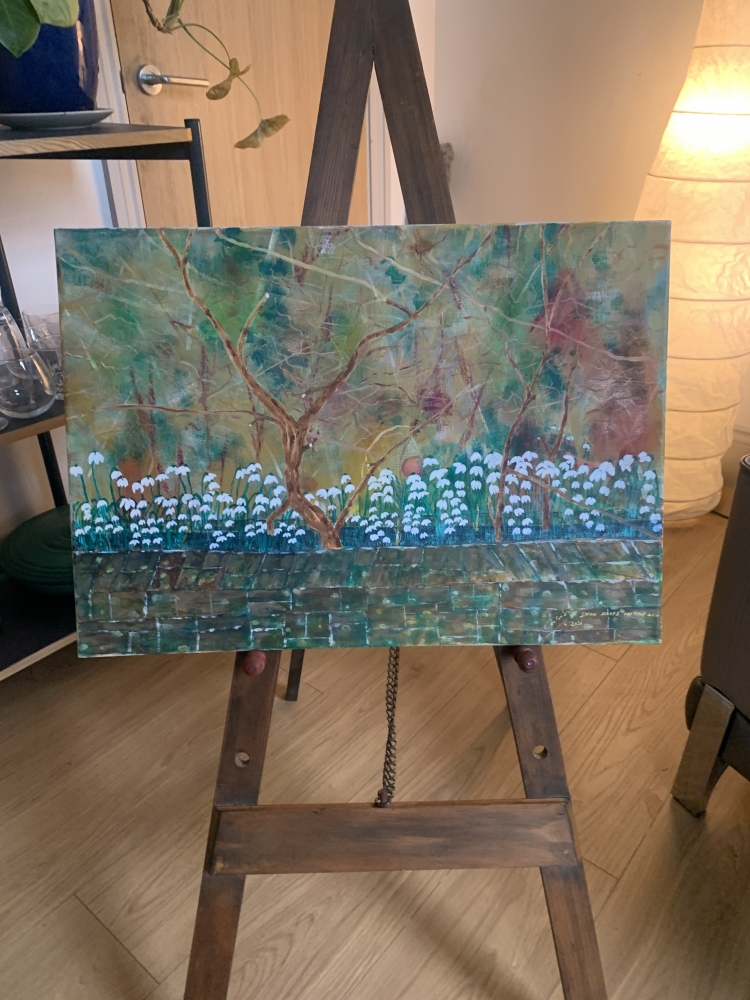 Snow Drops in a wall