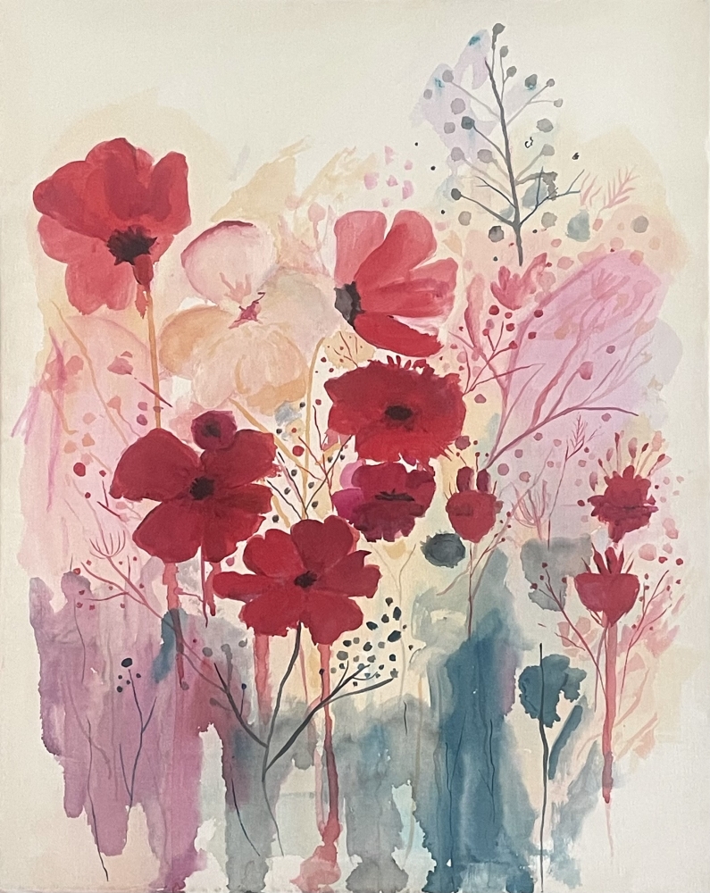 Flower Bloom Canvas Painting