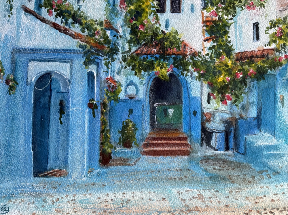 Morocco, Blue City 