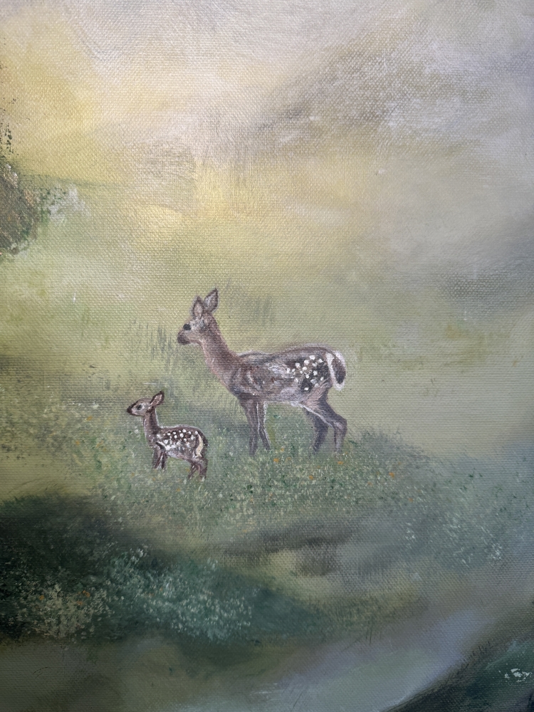 \"Guardians of the Glade\" Original Textured Painting on Canvas