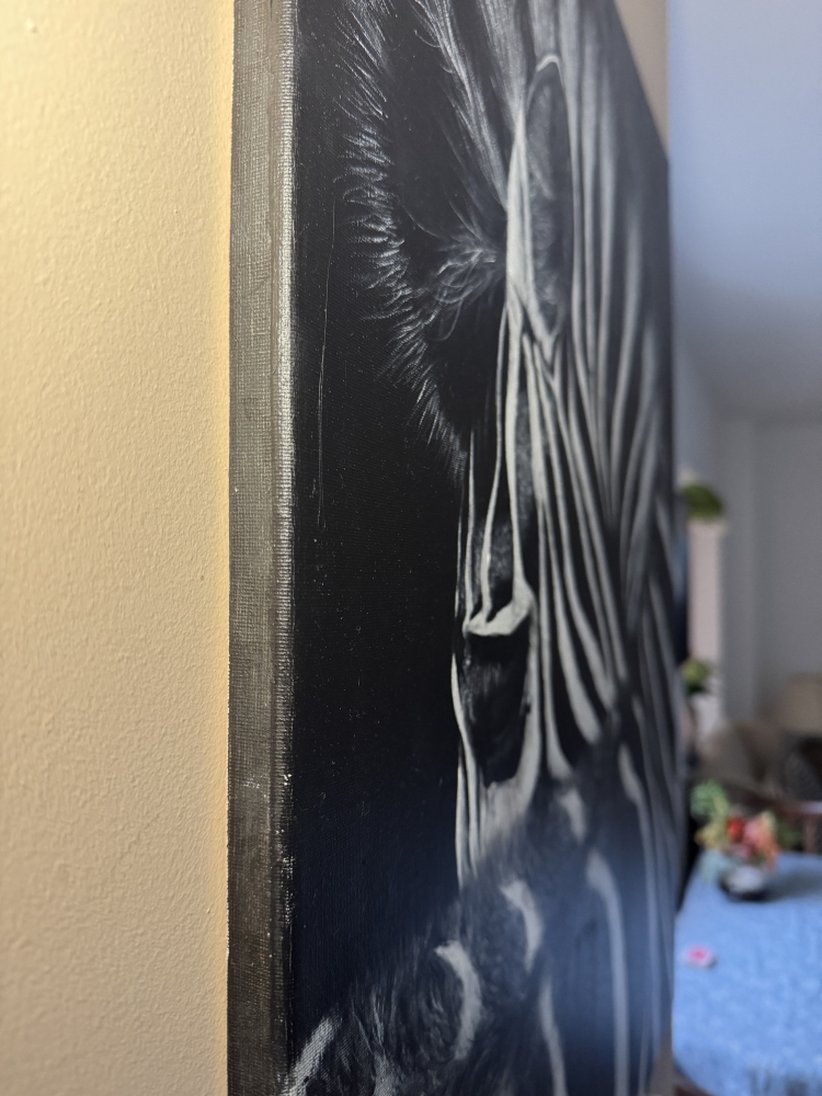 \"Untamed Spirit\" original zebra painting