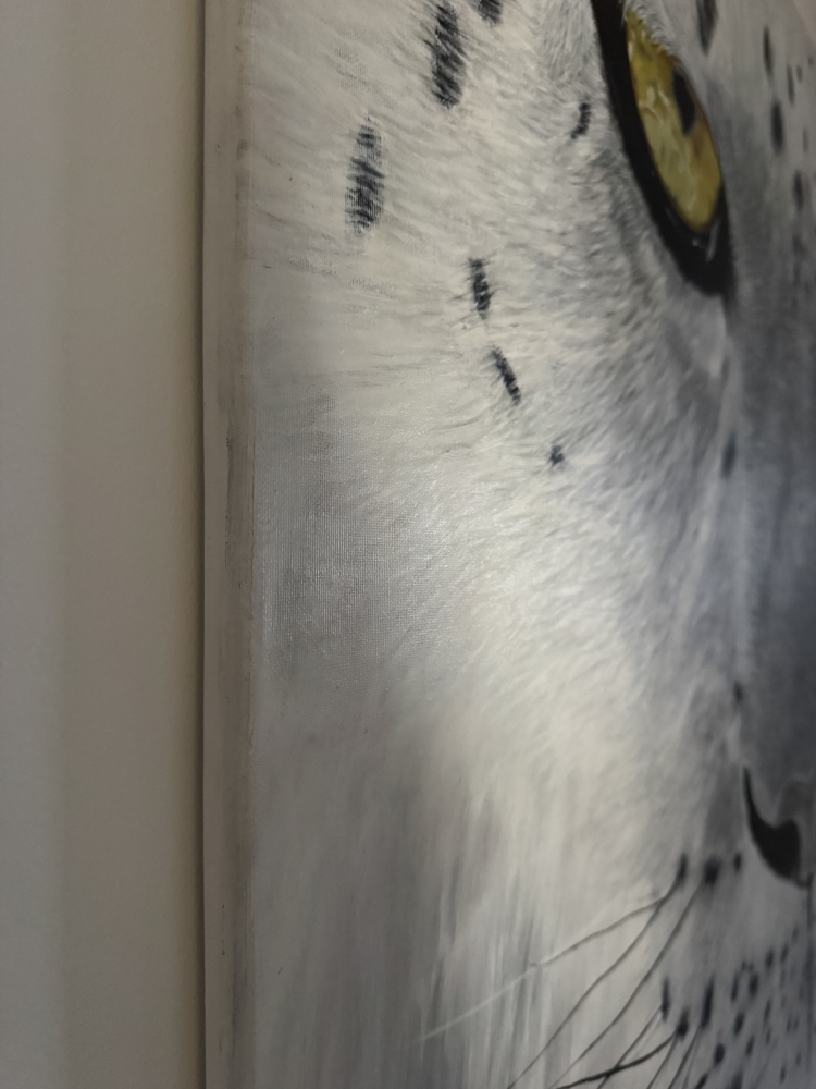 \"Ghost of the Mountains\" original snow leopard painting